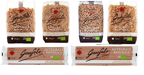 Testpaket Pasta integrale Vollkornnudeln Nudeln Wholemeal pasta 6x 500g + Italian Gourmet Polpa 400g von Italian Gourmet E.R.