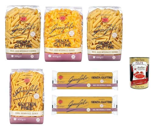 Testpaket Pasta senza Glutine Glutenfreie Nudeln gluten free 6x 400g + Italian Gourmet Polpa 400g von Italian Gourmet E.R.