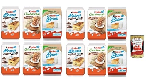 Testpaket Kinder Brioss mit Milch Integral-kakao brioche snack 12 x 270 gr + Italian Gourmet polpa 400g von Italian Gourmet E.R.