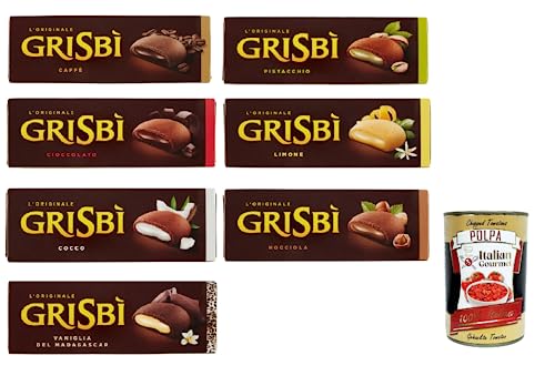 Testpaket Vicenzi Grisbì kekse Mürbeteiggebäck, gefüllt mit weicher creme 7x 150 g + italian Gourmet polpa 400g von Italian Gourmet E.R.