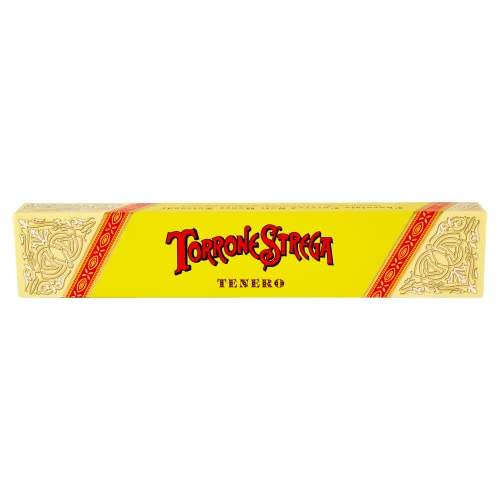 Torrone Alberti Strega Torrone Tenero Ricoperto di Cioccolato Fondente Weicher Nougat mit dunkler Schokolade überzogen 150g Glutenfrei von Italian Gourmet E.R.