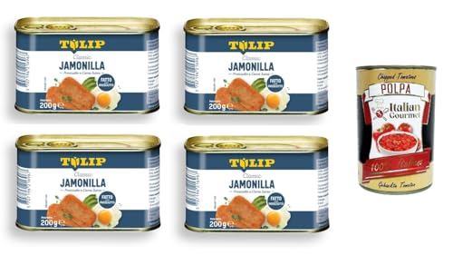 Tulip Jamonilla,Schinken und Schweinefleisch 4x200gr + Italian Gourmet Polpa 400g von Italian Gourmet E.R.