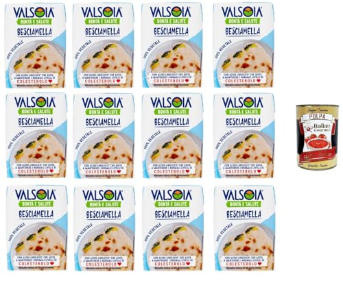 Valsoia- Güte und Gesundheit Besciamella Bechamel 12x200ml + Italian Gourmet polpa 400g von Italian Gourmet E.R.