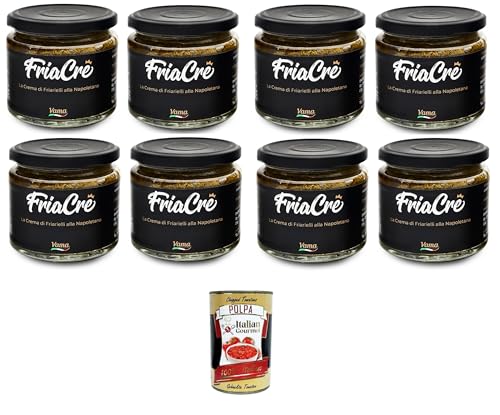 Vama FriaCrè Crema di Friarielli alla Napoletana Neapolitanische Friarielli-Creme 8x 200gr + Italian Gourmet polpa 400g von Italian Gourmet E.R.