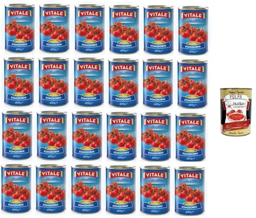 Vitale Kirschtomaten in der 400g-Dose 24x 400gr+ Italian Gourmet Polpa 400g von Italian Gourmet E.R.