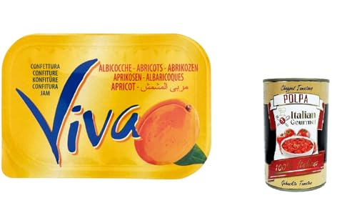 Viva HO.RE.CA Confettura di Albicocca monodose Einzeldosis Aprikosenmarmelade 120x 25gr + Italian Gourmet polpa 400g von Italian Gourmet E.R.