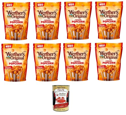 Werthers Original Karamell-Popcorn-Klassiker 8x140gr + Italian Gourmet Polpa di Pomodoro 400g von Italian Gourmet E.R.