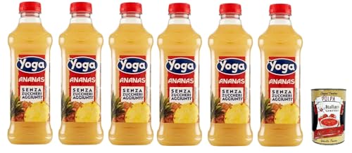 Yoga Optimum Succo di Frutta all' Ananas Senza Zuccheri aggiunti, Ananas-Fruchtsaft ohne Zuckerzusatz,6x 1Lt + Italian Gourmet polpa 400g von Italian Gourmet E.R.