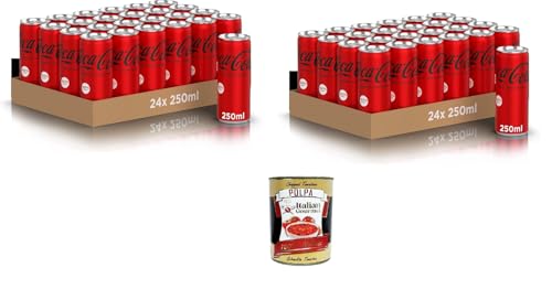 Zero Sugars – 48 Dosen à 250 ml, der ganze Geschmack der Formel ohne Kalorien, alkoholfreies Getränk mit Süßungsmitteln+ Italian Gourmet Polpa di Pomodoro 400g von Italian Gourmet E.R.