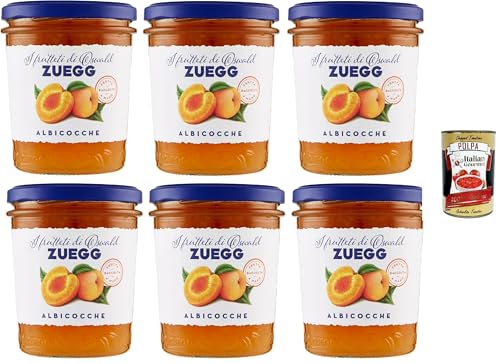 Zuegg, Confettura Extra di Albicocche, Aprikosen marmelade, apricot jam, 6x 320g + Italian Gourmet polpa 400g von Italian Gourmet E.R.