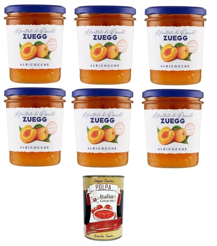 Zuegg I frutteti di Oswald Zuegg Albicocche Die Obstgärten von Oswald Zuegg Aprikosen 6x 320 g+ Italian Gourmet Polpa di Pomodoro 400g von Italian Gourmet E.R.