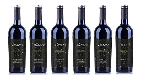 6x 0,75l - 2022er - Itinera - Prima Classe - Primitivo - Salento I.G.P. - Apulien - Italien - Rotwein trocken von Itinera