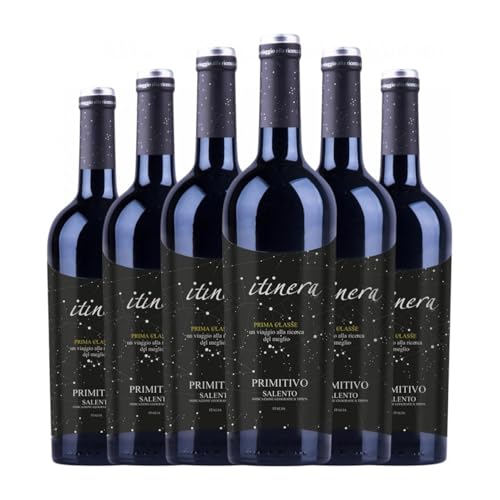 Itinera Prima Classe Primitivo Salento 75 cl Rotwein (Karton mit 6 Flaschen von 75 cl) von Itinera