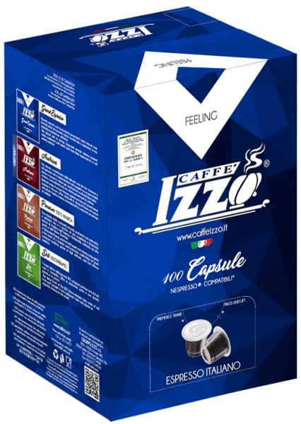 Izzo 100% Arabica Premium Espresso Nespresso®* Kapseln Alternative von Caffè Izzo