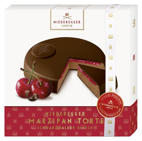 Niederegger Marzipan Torte Schwarzwälder Kirsch zartbitter 185g von Niederegger