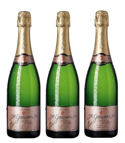 3x 0,75l - J. M. Gobillard & Fils - Tradition - demi-sec - Champagne A.O.P. - Frankreich - Schaumwein halbtrocken von J. M. Gobillard & Fils