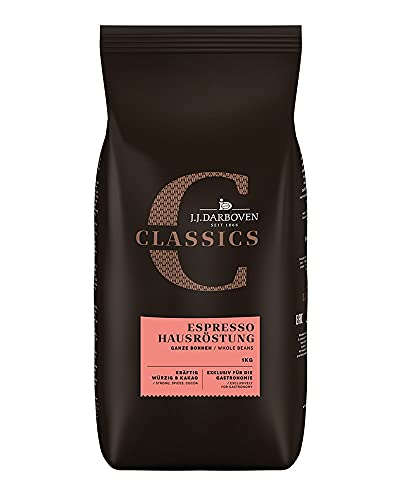 Kaffee CLASSICS Espresso Hausröstung von J. J. Darboven, 1000g Bohnen (6) von Fairtrade J.J.Darboven