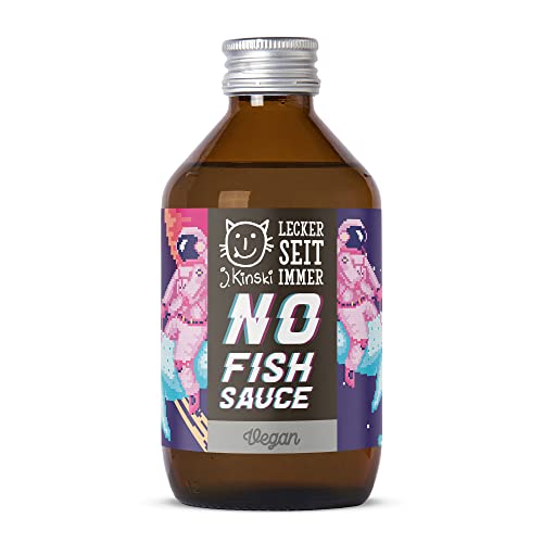 J.Kinski BIO vegane NO Fish Sauce (250ml) - Meeres Umami Würze aus Shoyu, Genmai Su, Shiitake, Miso und Wakame - ideal zum würzen von PHỞ Brühe von J.Kinski