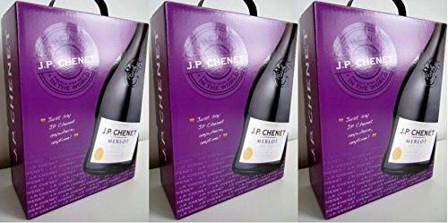 3 x J.P. CHENET MERLOT FRANKREICH ROTWEIN 3 Liter BAG IN BOX Incl. Goodie von Flensburger Handel von J.P. Chenet