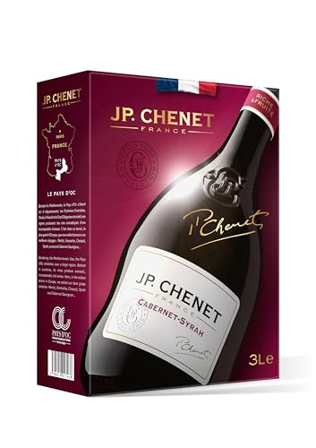 J.P. Chenet - Original Cabernet Syrah Rotwein aus Pays d'Oc, Frankreich - Großpackungen Wein Bag in Box 3l (1 x 3 L) von J.P. Chenet