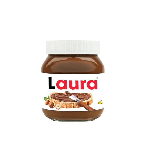 Personalisiertes Nutella-Glas mit Namen und Foto – Nutella Schokoladenaufstrich (450 g, 750 g) – Perfekte Nutella Geschenke für Geburtstag, Valentinstag & kleine Überraschungen von JANTI