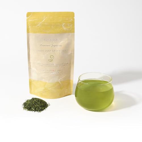 Nozomi japanischer Tee, Kabuse-Sencha grüner Tee, Veganer Japanischer grüner Tee Lose Blatt, Umhüllter Loser Japanischer grüner Tee, Reich an Antioxidantien – 100 Gramm von JAPANESE GREEN TEA CO.