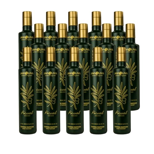 JAVIOLIVA - PREMIUM Natives Olivenöl Extra - Sorte Picual -FRÜHE ERNTE 2022/23 - GOURMET - 100% Spanisch (12x500ml) von JAVIOLIVA ACEITE DE OLIVA VIRGEN EXTRA