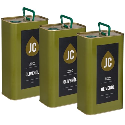 JC Griechisches Natives Olivenöl Extra - BIO Premium Qualität - Kalamata PDO - in 4 Größen (3 x 3 l) von JC Olivenöl