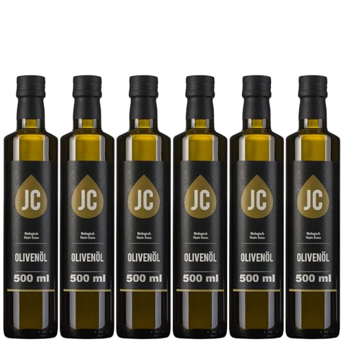 JC Griechisches Natives Olivenöl Extra - BIO Premium Qualität - Kalamata PDO - in 4 Größen (6 x 500 ml) von JC Olivenöl