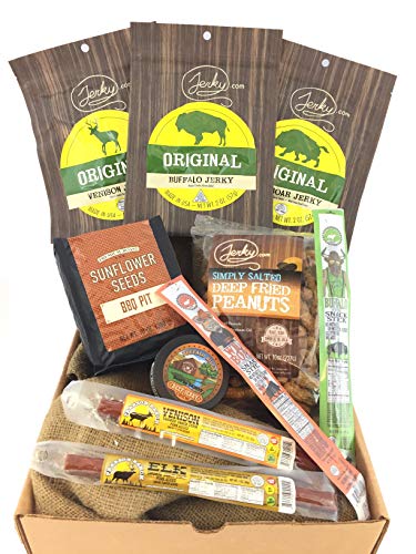 Exotische Sampler-Geschenkbox – normale Größe – bestes Geschenk für den ultimativen Outdoormann und jeden Anlass von JERKY