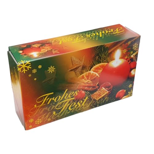 Stollenkarton "Frohes Fest", 1kg, 300x175x80mm Geschenkkarton (5) von JG-Verpackungen