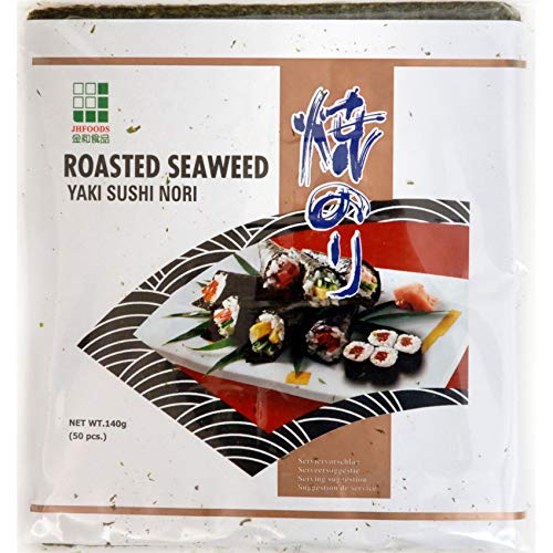 JHFOODS - Seetang Sushi Blätter Geröstet, (1 X 140 GR) von JHFOODS