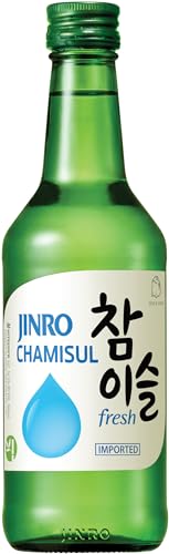 JINRO Soju, Chamisul Fresh, Traditionell koreanisches alkoholisches Getränk, 16,5% vol., 1 x 350 ml von JINRO