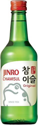 JINRO Soju, Chamisul Original, Traditionell koreanisches alkoholisches Getränk, 20,1% vol., 1 x 350 ml von JINRO