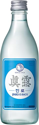 JINRO Soju, Jinro is Back, Koreanisches alkoholisches Getränk, milder Geschmack, 16% vol., 1 x 350 ml von JINRO