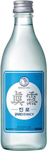 JINRO Soju, Jinro is Back, Koreanisches alkoholisches Getränk, milder Geschmack, 16% vol., 1 x 350 ml von JINRO