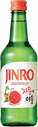 JINRO Soju, Flavoured Jinro Grapefruit, Koreanisches alkoholisches Getränk mit Grapefruitgeschmack, 13% vol, 1 x 350ml von JINRO