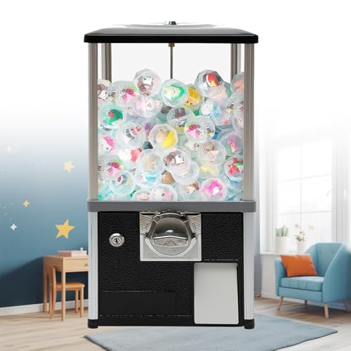 Mini-Verkaufsautomat, Kaugummiautomat, Kaugummiautomat für kleine Unternehmen, Preisautomat für Kinder, für Partys, Einkaufszentren, Supermärkte,Black von JJENXYYDS