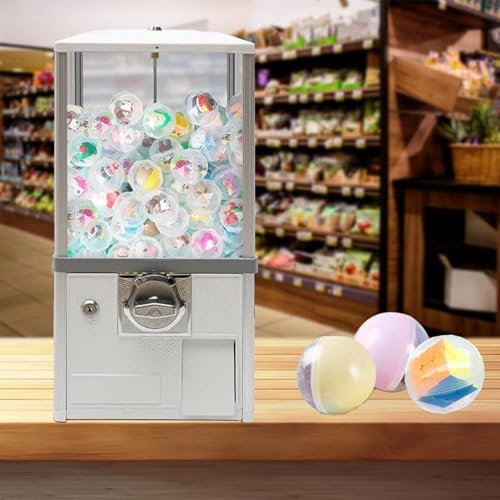 Mini-Verkaufsautomat, Kaugummiautomat, Kaugummiautomat für kleine Unternehmen, Preisautomat für Kinder, für Partys, Einkaufszentren, Supermärkte,White von JJENXYYDS