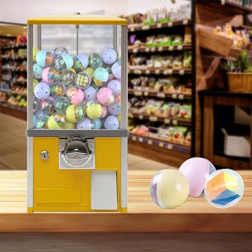 Mini-Verkaufsautomat, Kaugummiautomat, Kaugummiautomat für kleine Unternehmen, Preisautomat für Kinder, für Partys, Einkaufszentren, Supermärkte,Yellow von JJENXYYDS