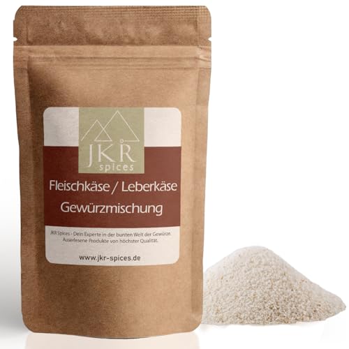 JKR Spices® Fleischkäse/Leberkäse Gewürzmischung 1000g | Leberkäse Gewürzmischung inkl. Kutterhilfsmittel mit Umrötung und Pökelsalz | Alles in einer Mischung | Im wiederverschließbaren Doypack von JKR Spices