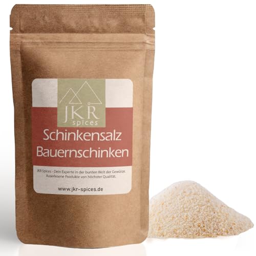 JKR Spices® Schinkensalz für Bauernschinken 100g | Schinken Gewürzmischung mit Pökelsalz zur Herstellung feinster Schinken | Alles in einer Mischung | Im wiederverschließbaren Doypack (100g) von JKR Spices