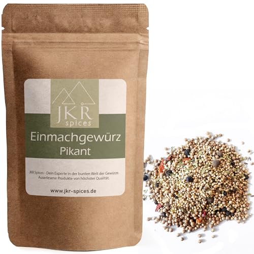 JKR Spices Einmachgewürz pikant 1000g | Gewürzmischung zum einlegen von Gemüse | Gurkengewürz im wiederverschließbaren CO² neutralem Beutel | EInlegegewürz für Gurken und Gemüse von JKR Spices