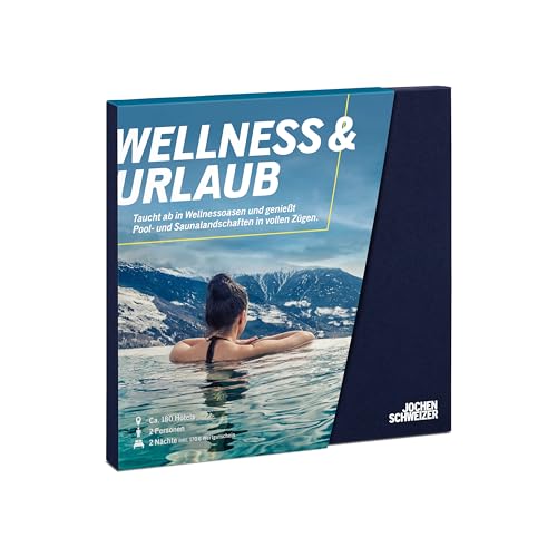 Jochen Schweizer Geschenkbox Wellness & Urlaub, ca. 150 Hotels in 14 Ländern, Hotel-Gutschein für 2 Personen von JOCHEN SCHWEIZER