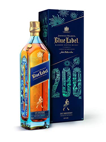 Johnnie Walker Blue Label, limitierte Auflage zum 200-jährigen Jubiläum, Blended Scotch Whisky, 70 cl im Geschenkkarton von JOHNNIE WALKER