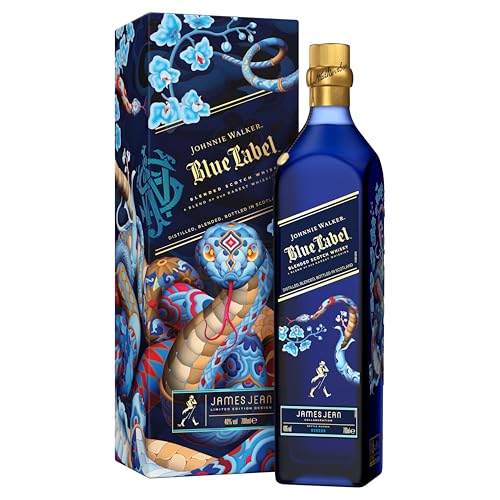 Johnnie Walker Blue Label Year of the Snake, Blended Scotch Whisky, Limited Edition von James Jean, Lunar New Year 2025, Geschenkverpackung, 700ml von JOHNNIE WALKER