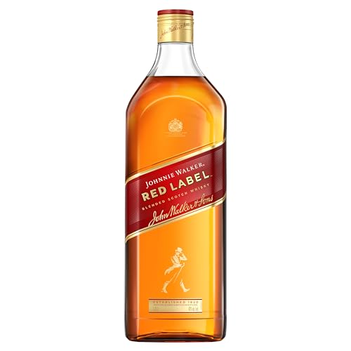 Johnnie Walker Red Label, Blended Scotch Whisky, handgefertigt in den 4 bekanntesten Regionen Schottlands, 40 Prozent vol, 1.75L Einzelflasche von JOHNNIE WALKER