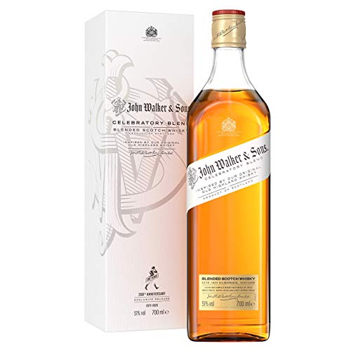 Johnnie Walker & Sons Celebratory Blend zum 200-jährigen Jubiläum, Blended Scotch Whisky, 70 cl im Geschenkkarton - Amazon Exclusive von JOHNNIE WALKER