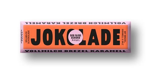JOKOLADE Riegel Vollmilch Brezel, Karamell und Salz - 20 Riegel von JOKOLADE