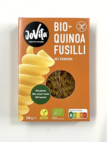 JOVITA BIO Quinoa Fusilli mit Kurkuma, glutenfrei, vegan von JOVITA